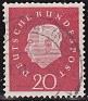Germany - 1957 - Characters - 20 Pfennig - Red - Characters, Lubke - Scott 795 - President Heinrich Lubke - 0